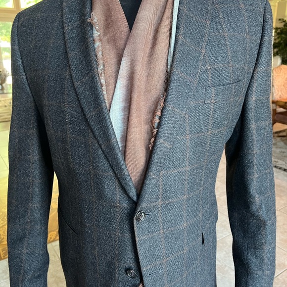 NWT Rolex Unisex, Brown & Gray Scarf, new, complete with original box and paper - Picture 2 of 16